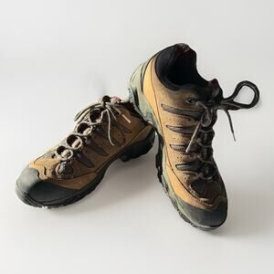 Columbia Sawtooth Hiking Boots Men’s 11.5 Brown Suede Mesh Trail Trekking Grip